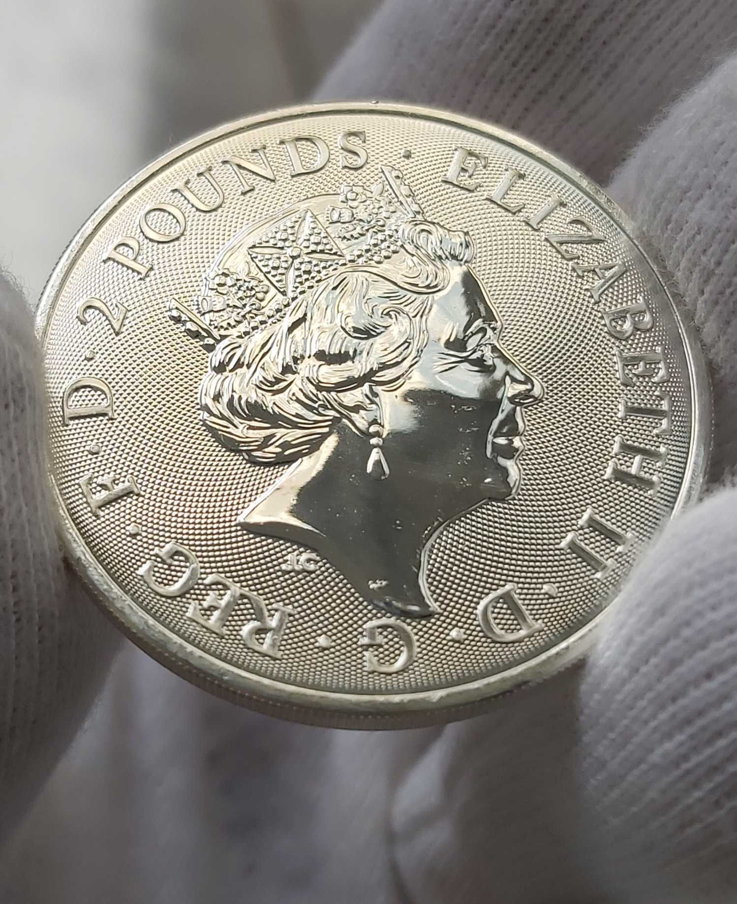 Moneda argint pur 999.9 investitie 1 oz 31.1g noua Maid Marian 2022