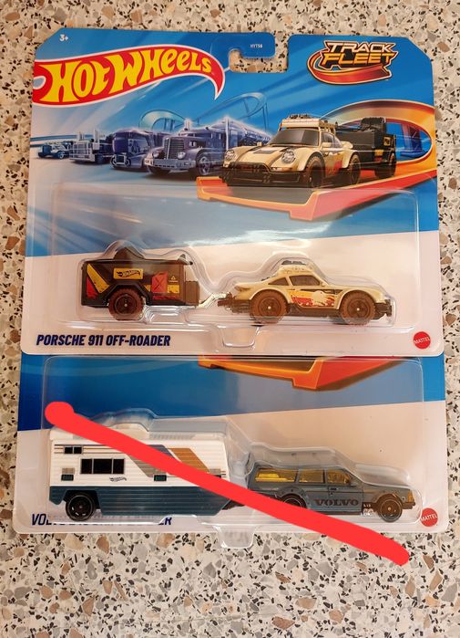 Macheta Porsche+rulota travel-Hotwheels-masinuta+remorca-jucarii metal