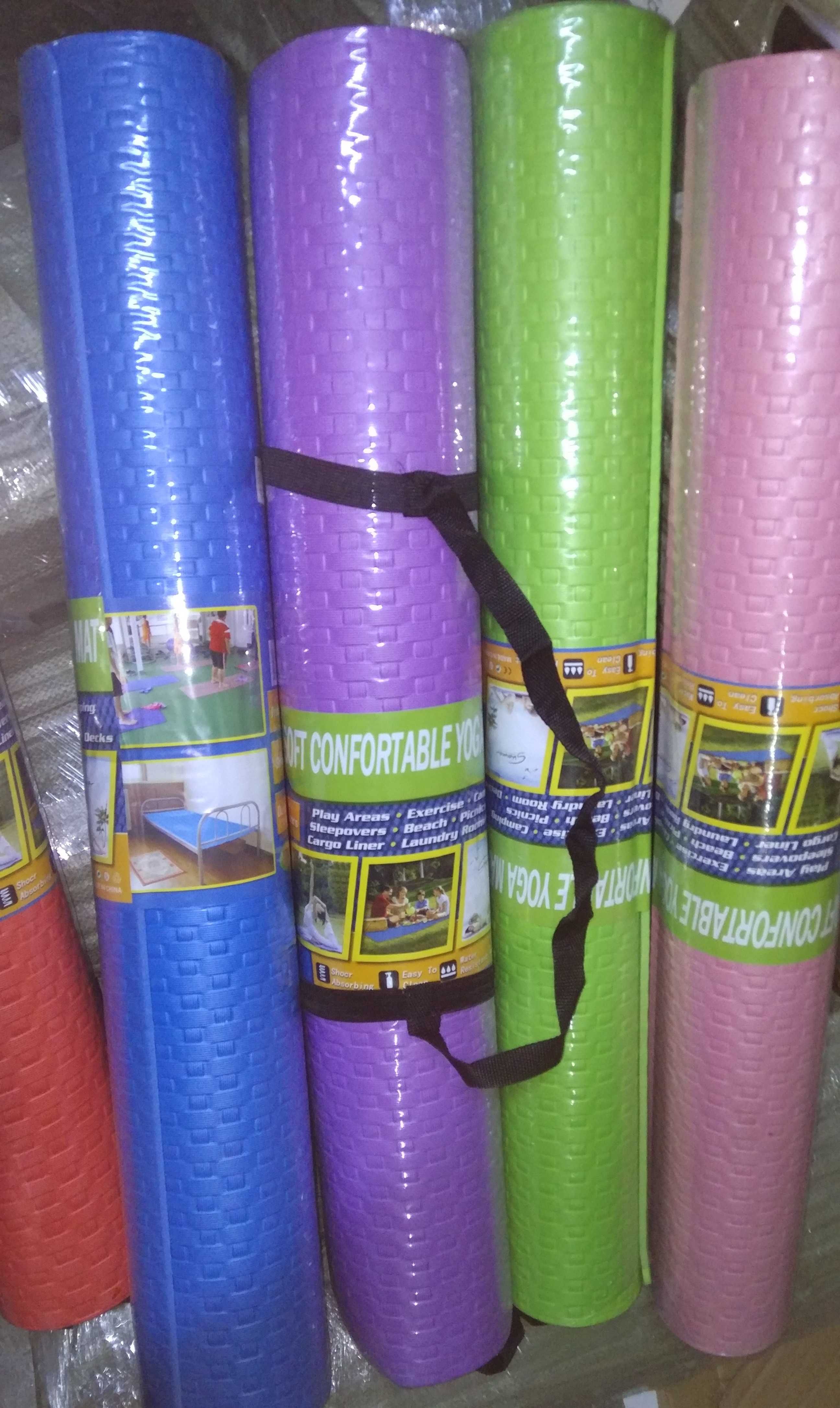 XL Големи дебели постелки за йога, гимнастика, пилатес, фитнес