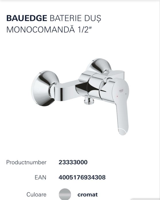Baterie dus Grohe