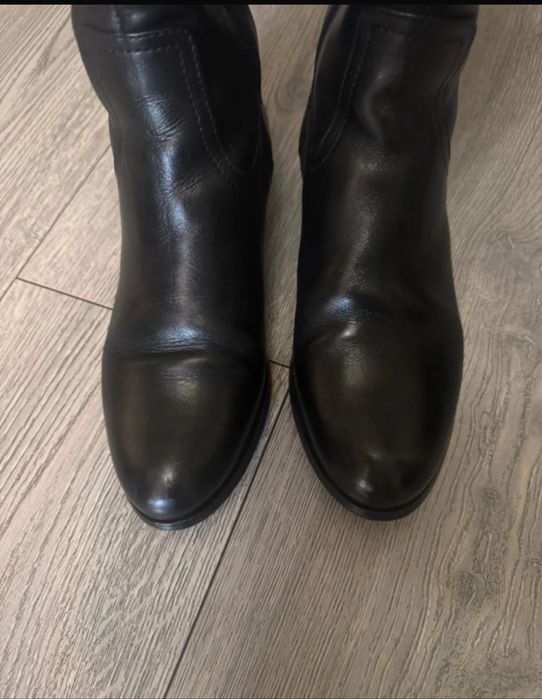 Cizme negre piele naturala