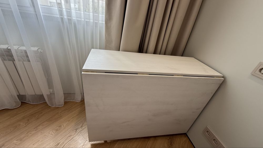 Стол-книжка NZ складной, 220х100x78 см, ЛДСП, белый, б/у