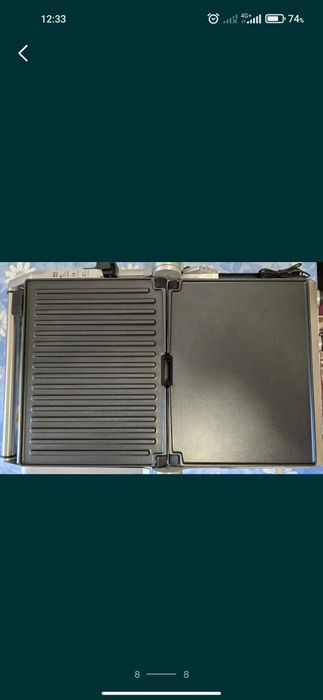 Gratar electric SAGE Smart Grill Pro BGR840BSS, 2400W, argintiu-negru