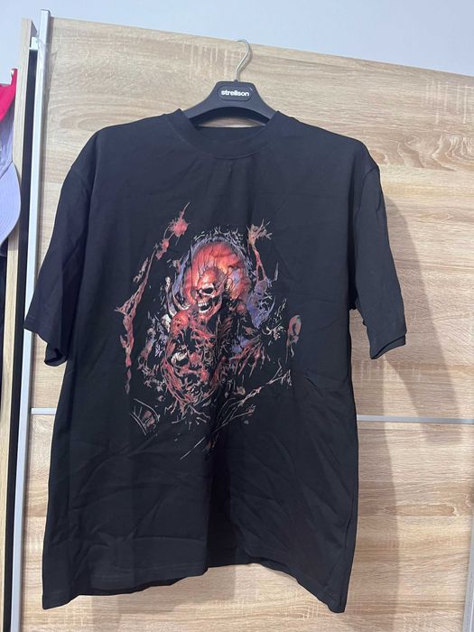 Tricou Gri Vetements Graphic Design Tee size M