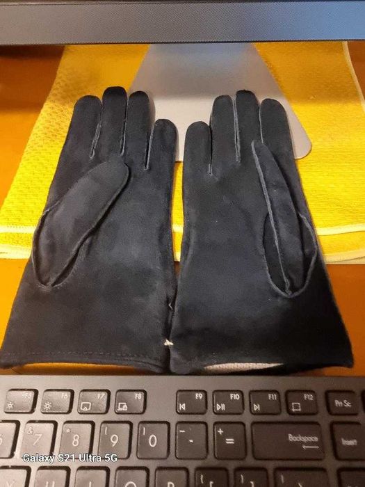 Manusi piele naturala pentru dama, marimea 7,5 noi, piele ultrafina.