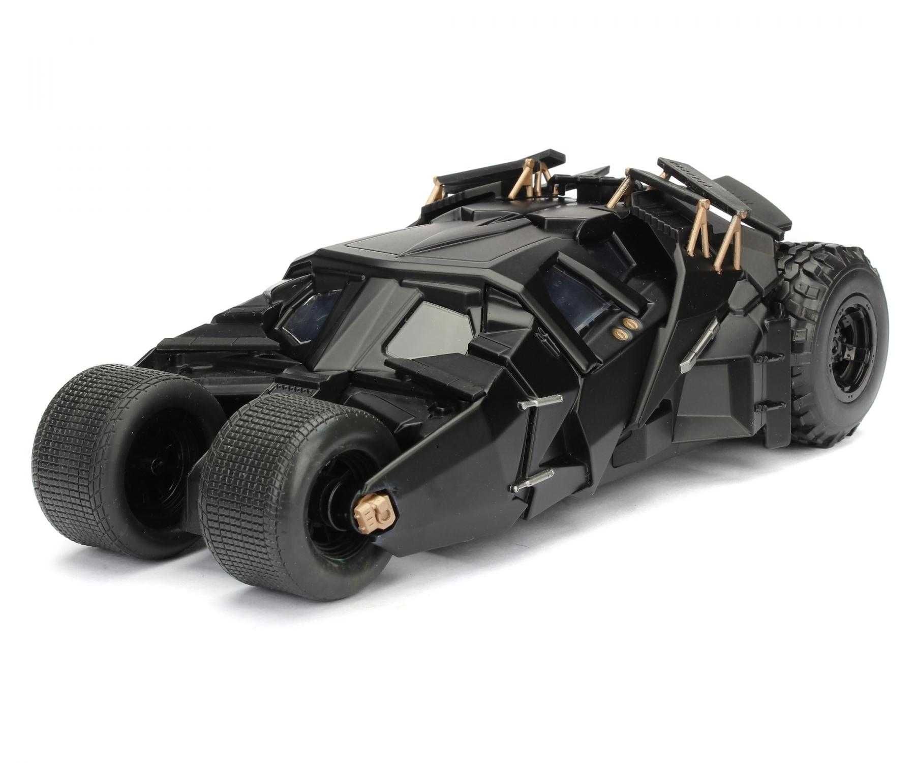 Macheta Auto + Figurina Batman The Dark Knight Batmobile 1:24 Jada