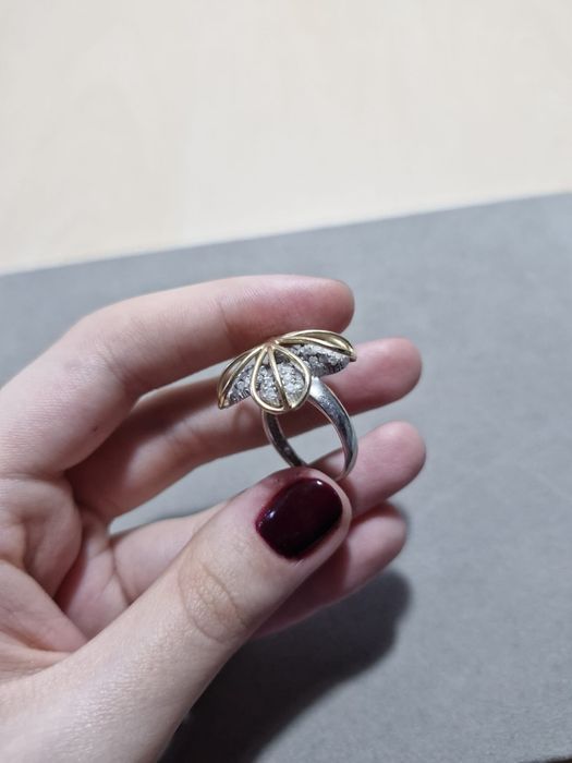 Inel aur alb cu aur galben,14k,7.7gr,mar17