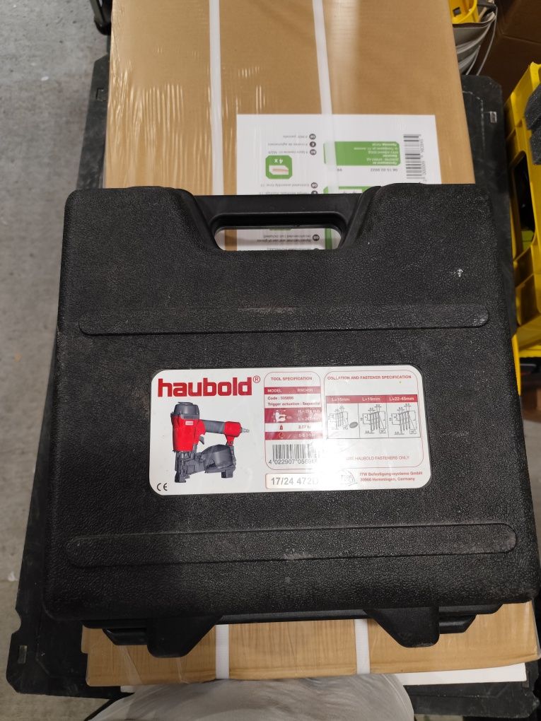haubold RNC45R  професионален пистолет за пирони за битумни керемиди