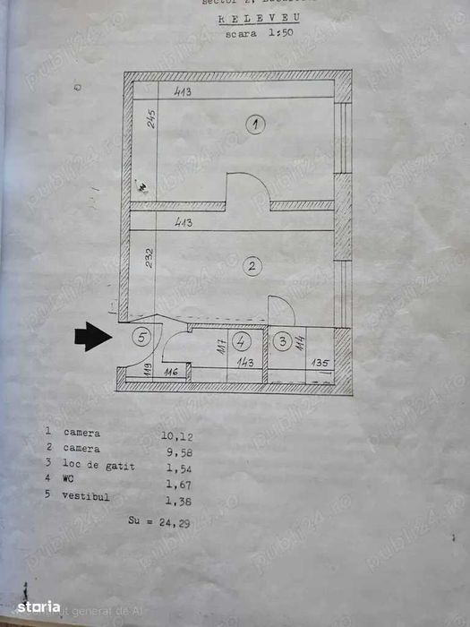 Apartament 2 camere, confort 3 Baicului – 43.000 €