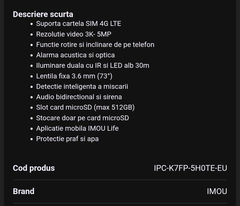 Camera 4G Imou Cruiser SC 5MP 3K