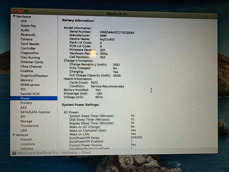 MacBook Air A1466 2012 i7 8GB