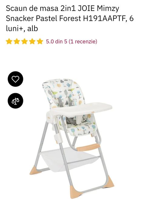 Vând scaun/măsuță copii