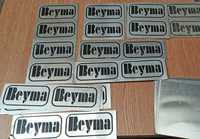 Eticheta metalica aluminiu Beyma sigla emblema vintage