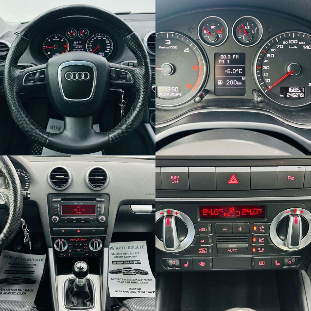 AUDI A3 2009 2.0D E5 GARANTIE Rate Avans 0 Doar Cu Buletin