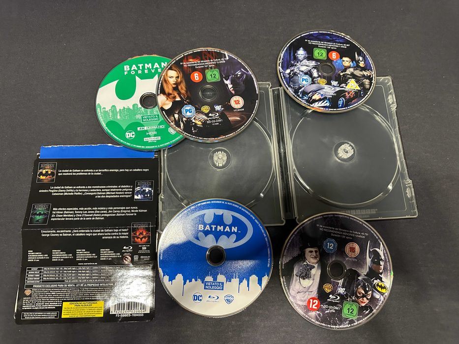 colectia BATMAN si The Dark Knight , steelbook 4k ultra hd + bluray