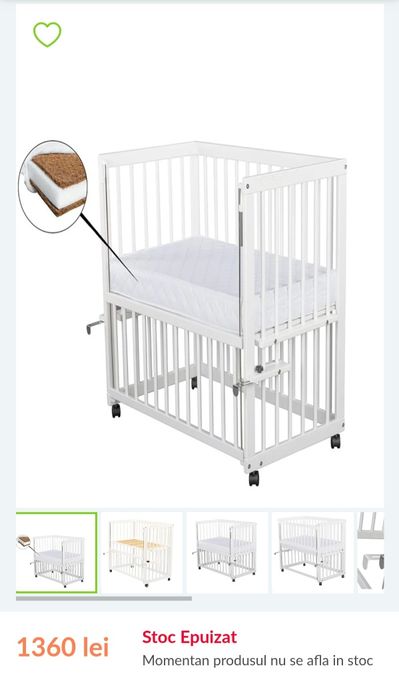 Pătuț bebe complet