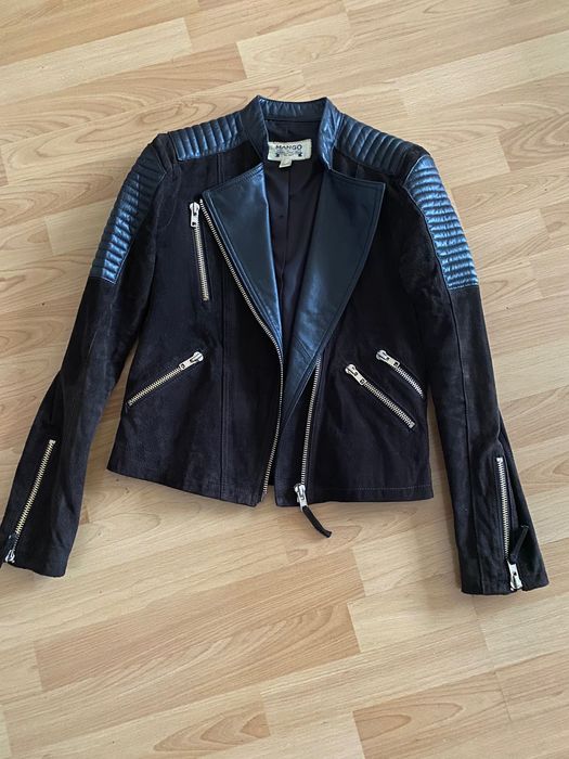 Geaca Mango piele naturală & piele întoarsă