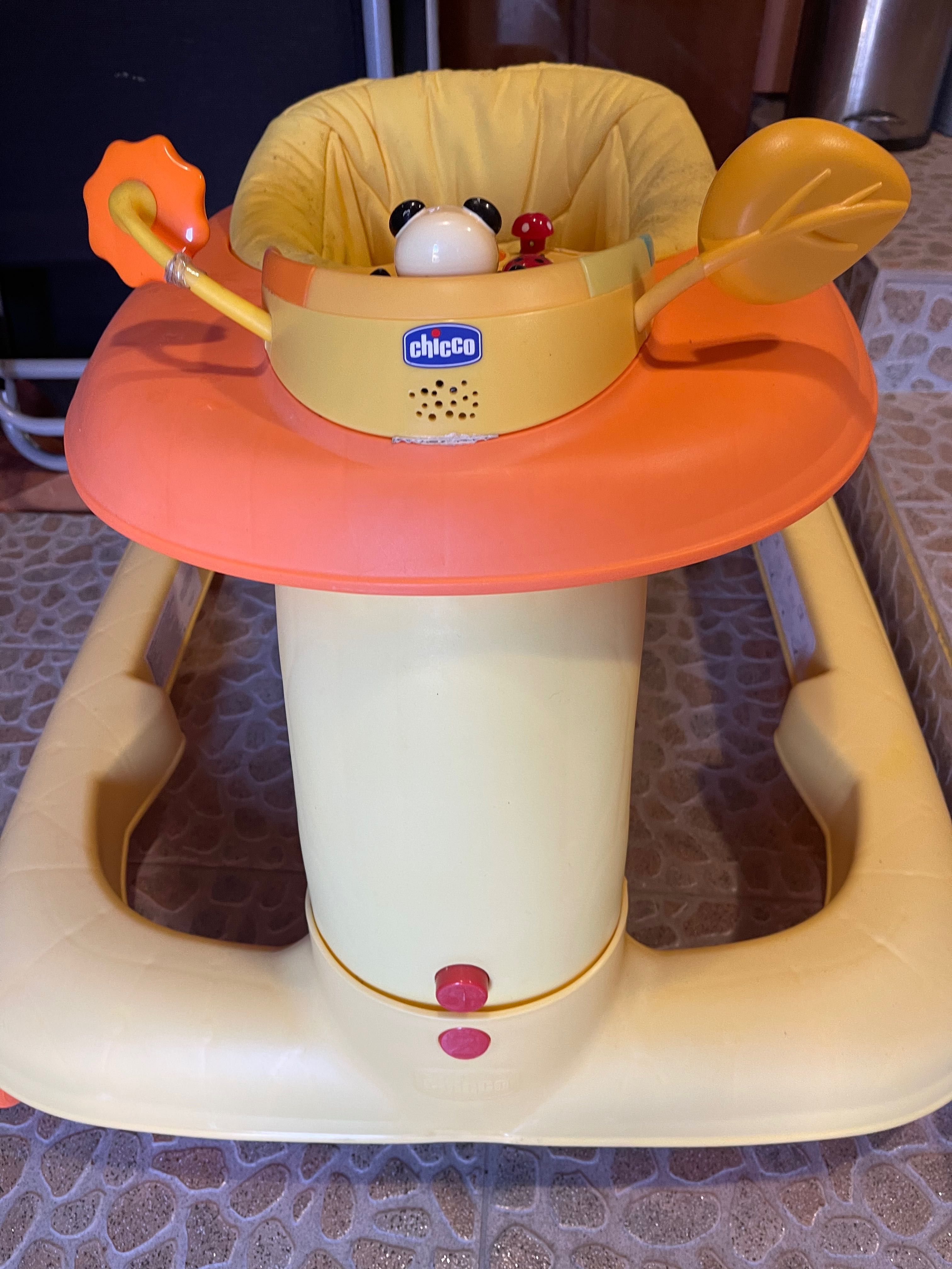 Бебешка проходилка 3в1 Chicco Baby Walker 123, оранжева