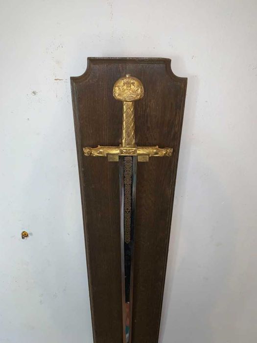 Panoplie sabie cu mâner din bronz