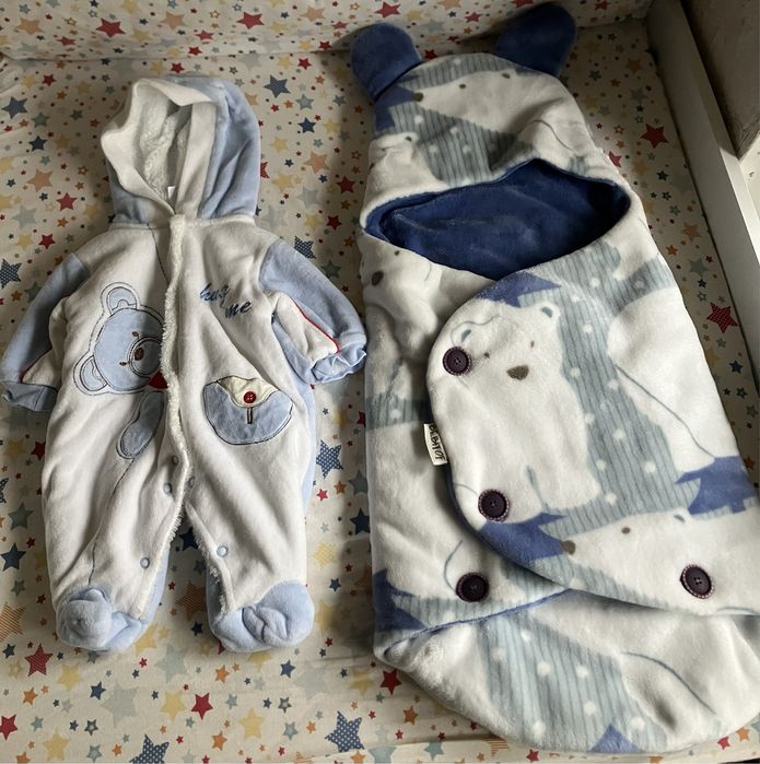 Зимен лот - порт бебе за новородено & космонавт р-р 56