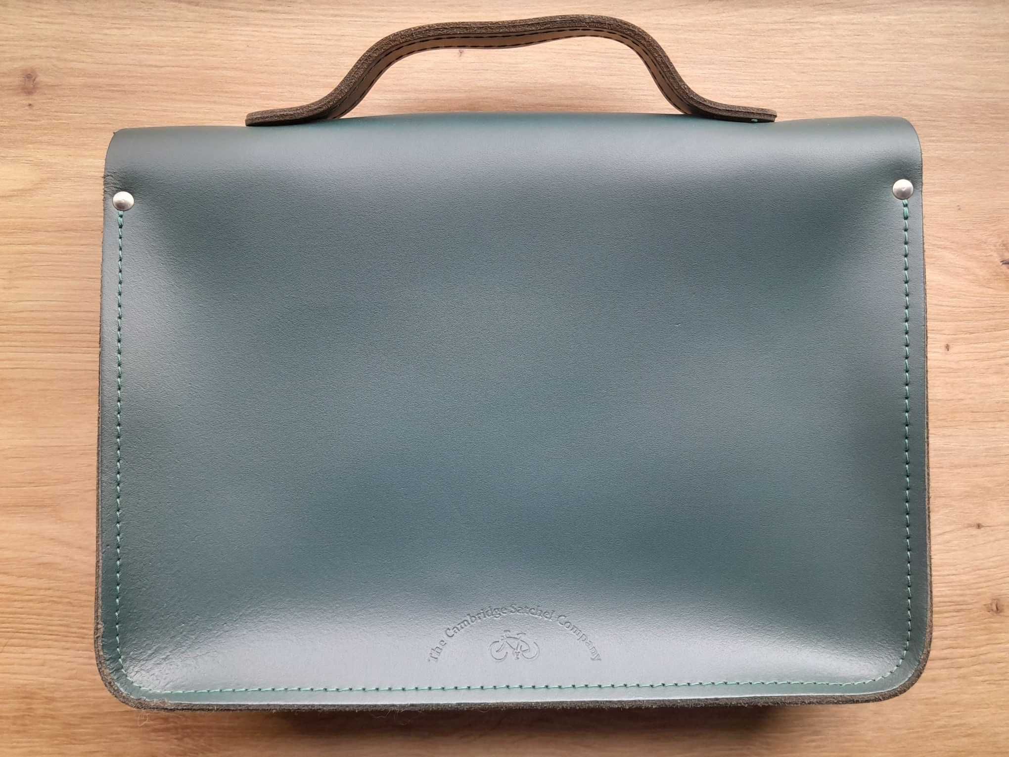 Geanta The Cambridge Satchel Company, piele naturala, verde padure