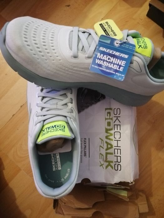 Adidas skechers marimea 44.5 albi.,noi