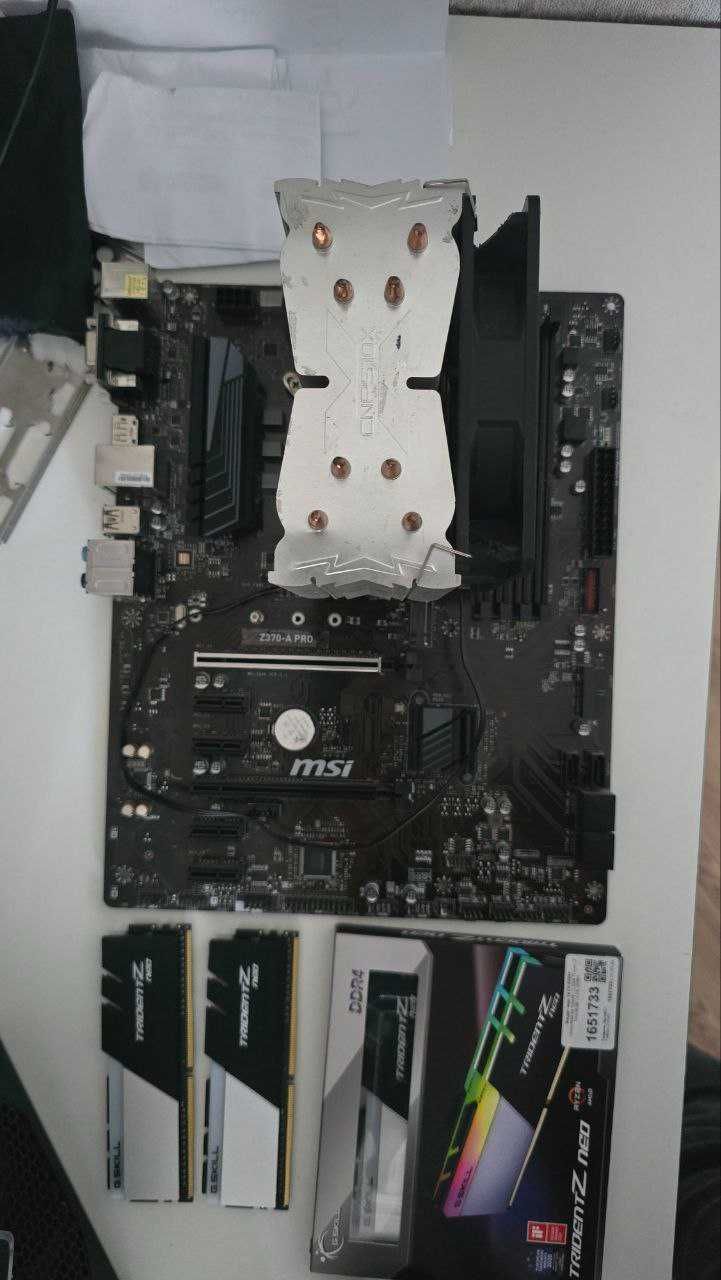 Комплект. для пк (Thermaltake 750 WT, DDR4 32GB, I5-9500K,MSI Z370 PRO