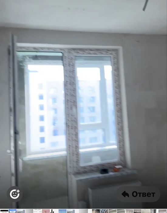 Пластиковые окна и дверь болкона