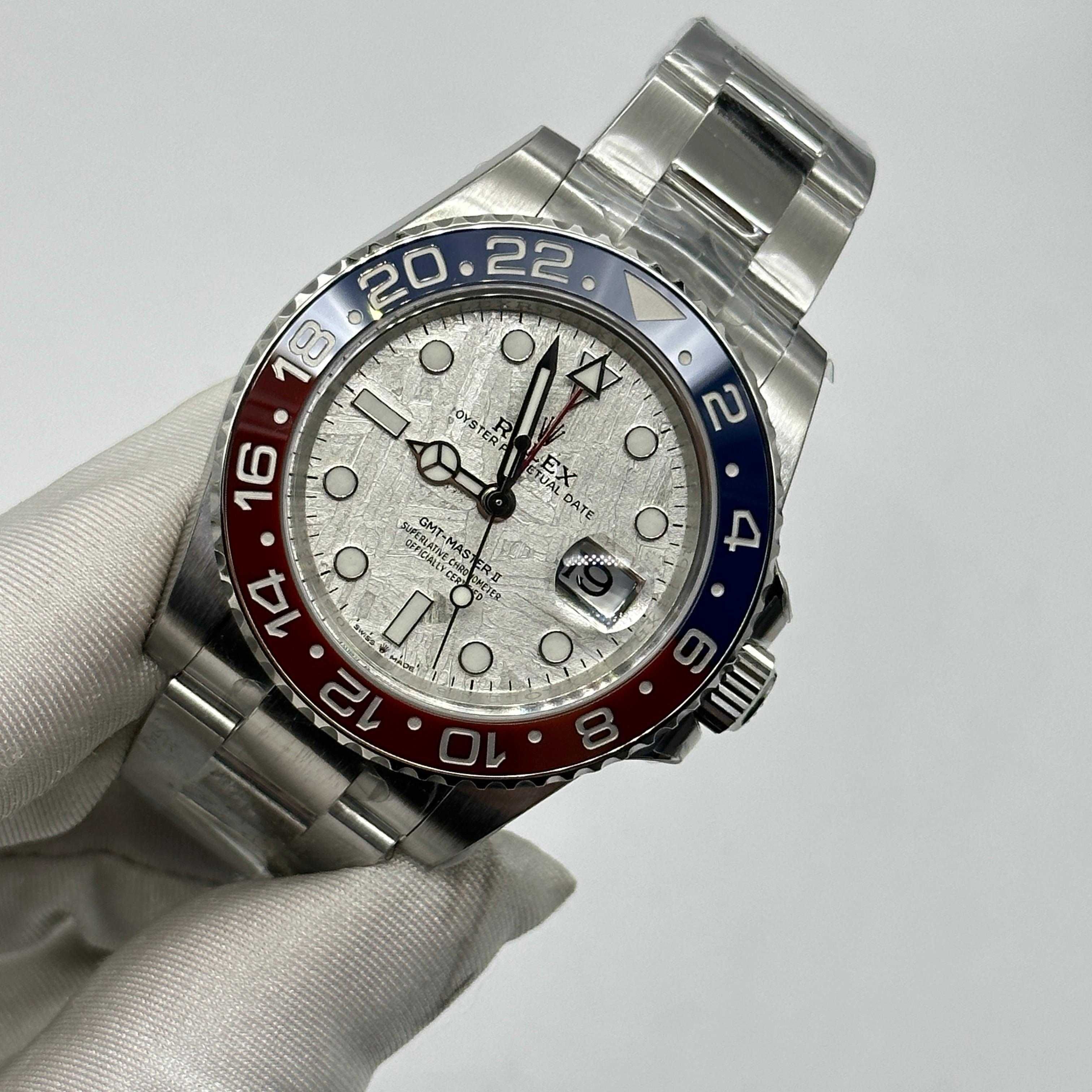 Rolex GMT-Master II 126719BLRO / метеоритен циферблат / Swiss 3285