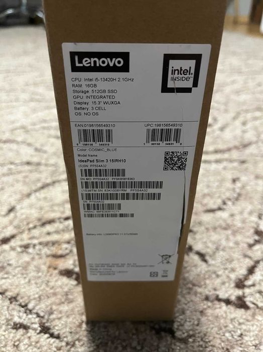 Laptop SIGILAT Lenovo IdeaPad Slim 3 15IRH10 cu i5-13420H 8c/12t