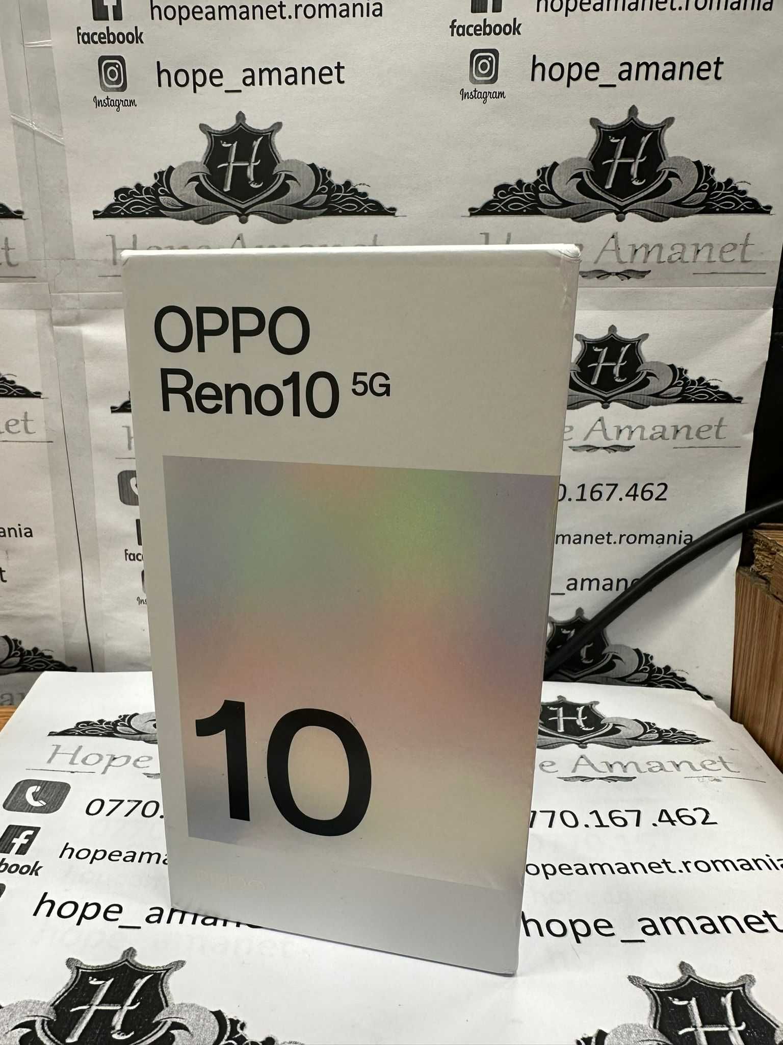 HOPE AMANET P12- Oppo Reno 10 5G/256-8 GB/Ice Blue/Desigilat pt proba!