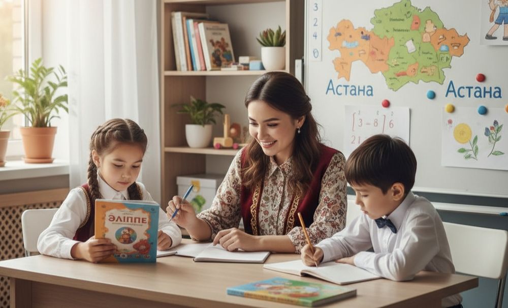 Репетитор начальных классов на казахском Қазақ тіліндегі репетитор