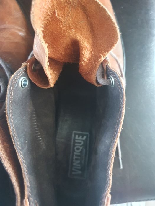 Ghete barbati vintage din piele naturala 44