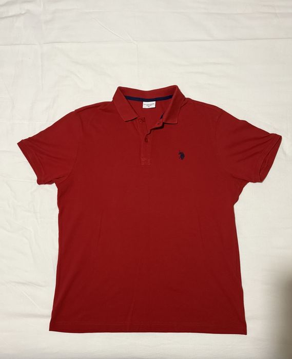 Мъжка тениска с яка U.S. Polo Assn.