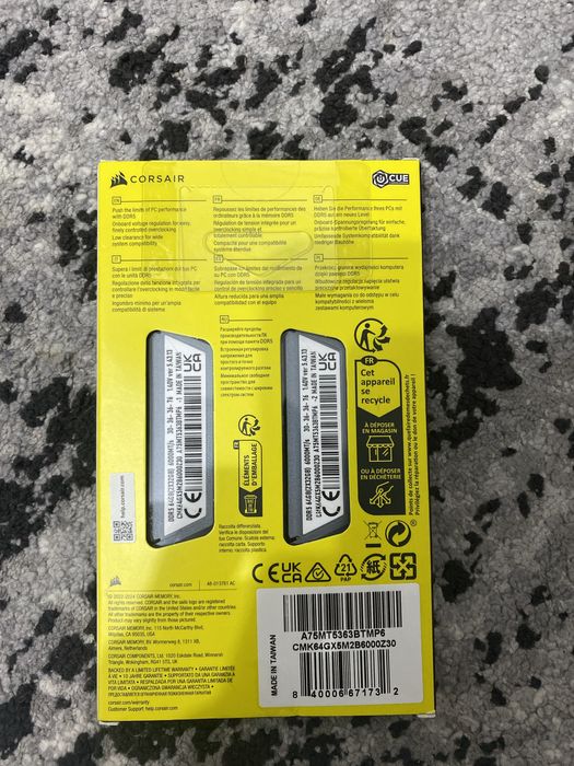 Corsair DDR5 64 Gb 6000 MHz ! sigilat in cutie ! NOU!