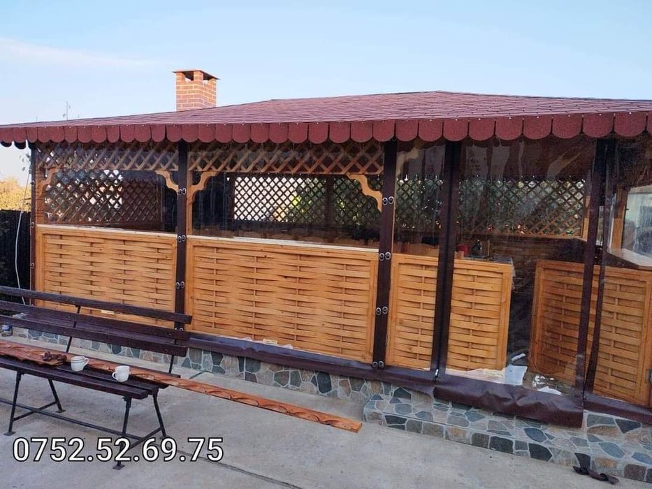 Folie terasa, folie terase Cristal premium transparenta
