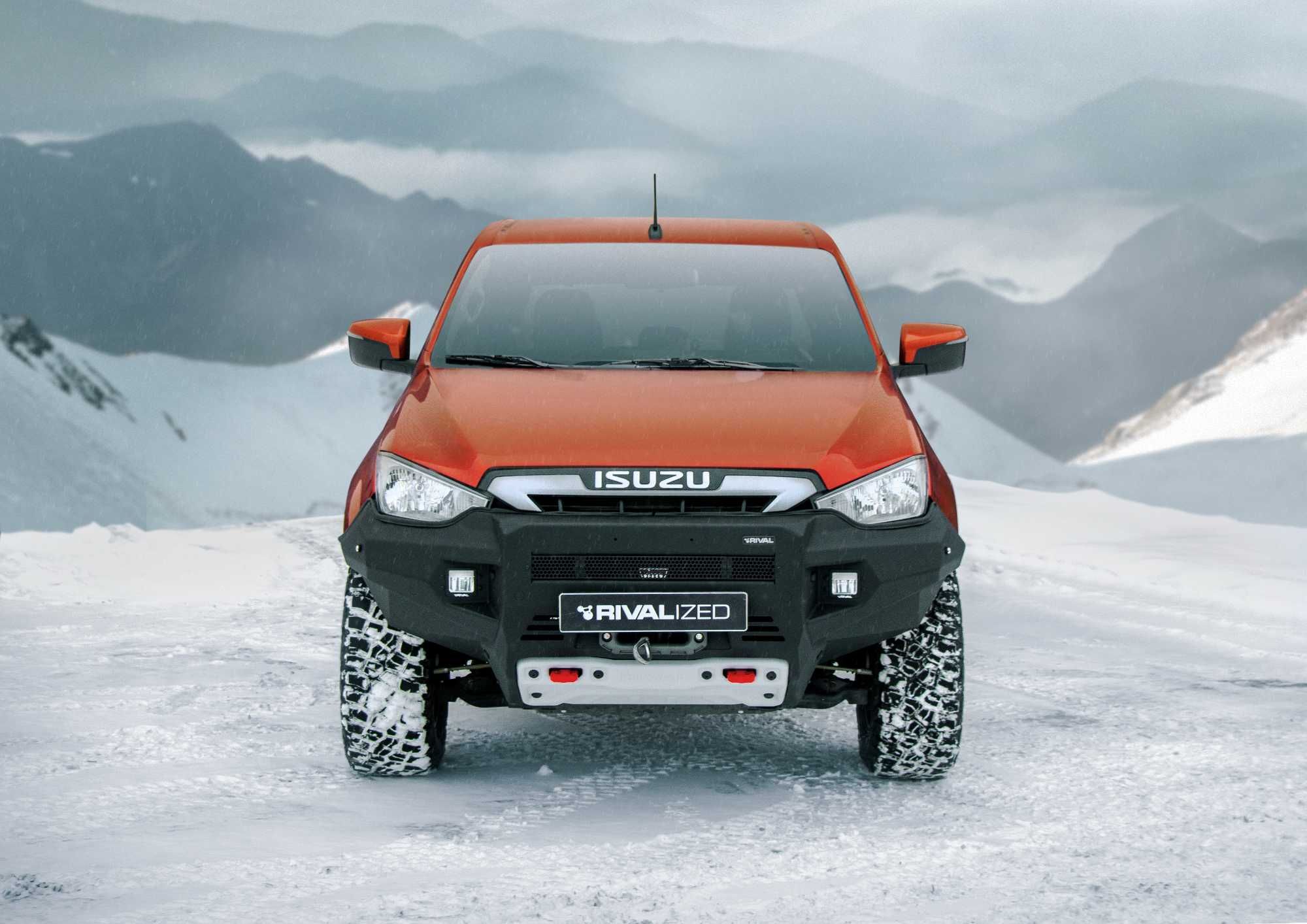 Силовой передний бампер RIVAL для ISUZU D-MAX (2021-) (BLACK)