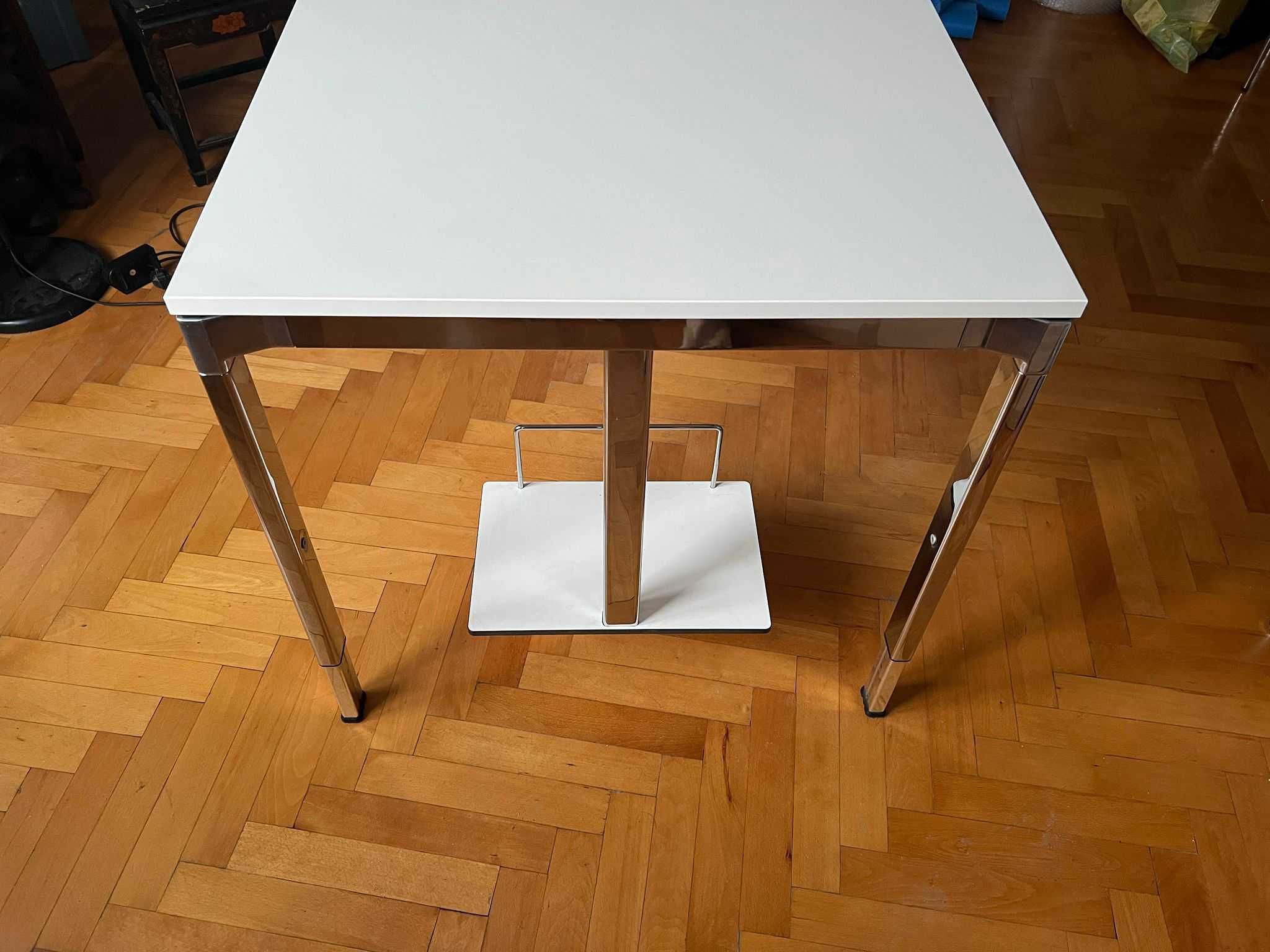 Masă birou lucru crom + CPU Stand designer WiesnerHager Veron