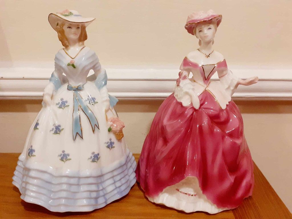 Две красиви порцеланови фигури Лейди Елизабет и Лейди Хана