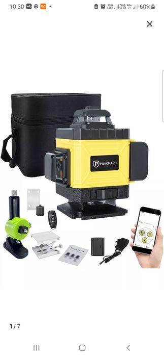 Лазерный уровень нивелир 4D 16линий.