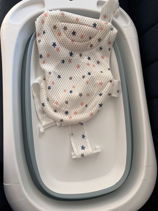 Cadita pliabila cu hamac pt baita