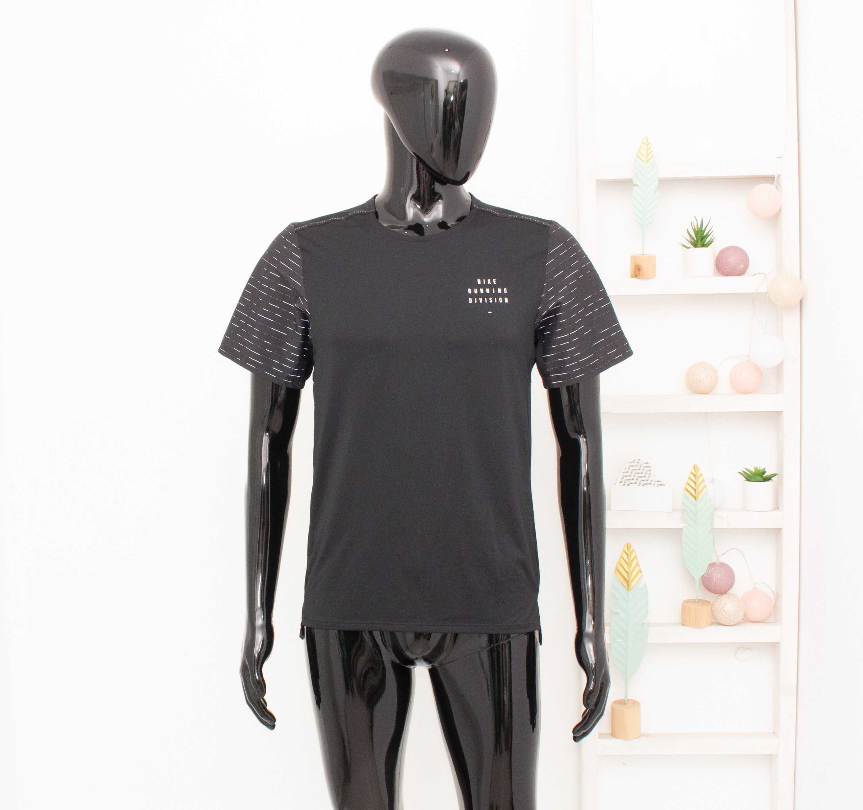 Nike Dri-Fit Оригинална мъжка тениска за бягане фитнес черна S