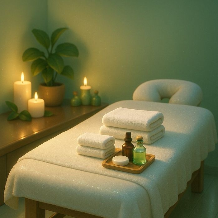 Массаж на кушетке