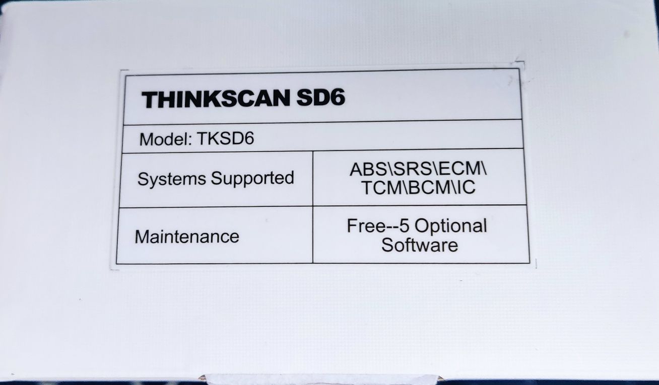 Автосканер TINKSCAN SD6