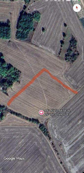 Teren extravilan în Lipia, Ilfov. 3,500 m²