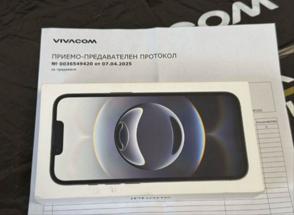 КАТО НОВ 128GB iPhone 16e wallet Гаранция от Vivacom до 2027 Black