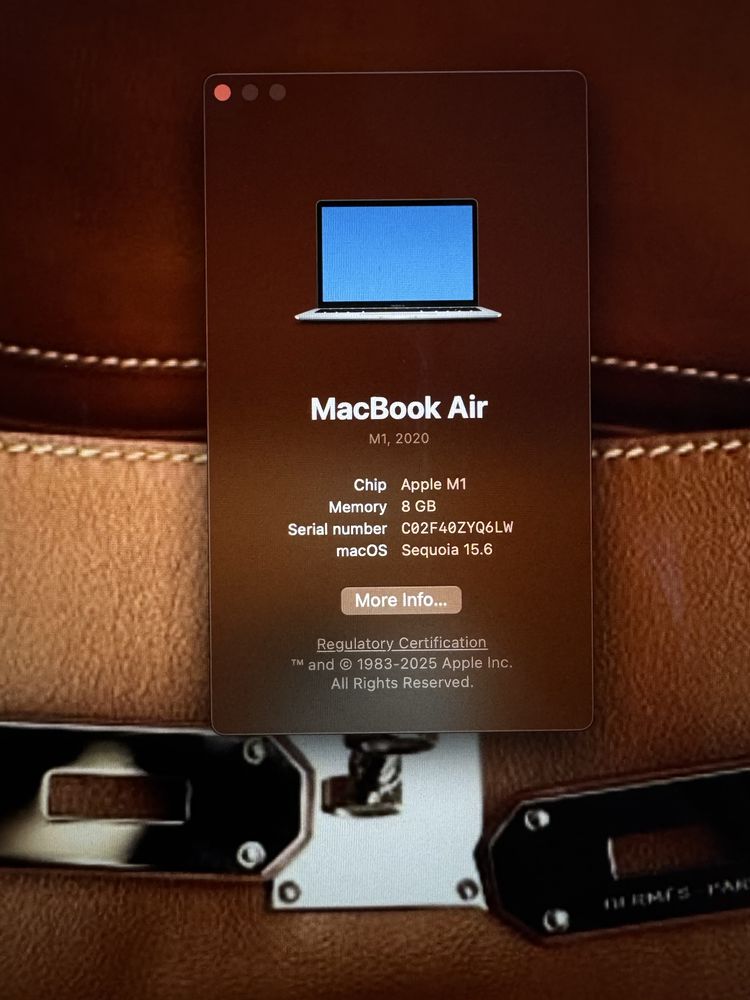 Macbook Air M1 13.3'inch 8GB RAM, 256GB SSD, Retina Display