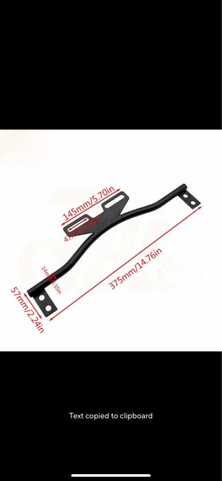 Bara sustinere proiectoare moto si semnalizari crom nichelata chopper