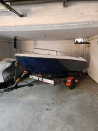 Barca Tullio Abbate 4.5m,Motor Evinrude 2t