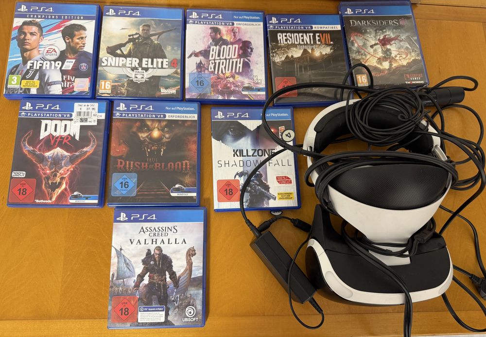 Ochelari VR playstation 4 + jocuri